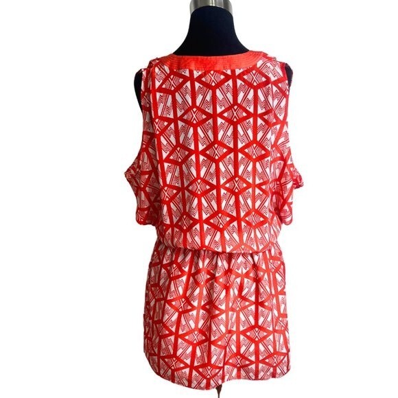 Anthropologi Leifsdottir Catalyst Cold Shoulder Silk Tunic dress Size 2 - Picture 2 of 10